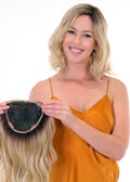 PREMIUM 100% HANDMADE TOPPER 14 WAVE BT-7012 in Bombshell Blonde