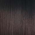Hot Chocolate  -  An expensive looking color is a dark brown with a subtle blend of dark chocolate and milk chocolate tones, while maintaining a natural regrowth which keeps this color looking very realistic. Hot Chocolate is one of our high heat colors.