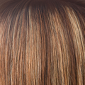 NM Auburn Sugar  -  A mixed red with a medium auburn brown base. The color is highlighted with a blend of golden and cherry blond with fine smoky blond slices and tones of copper.