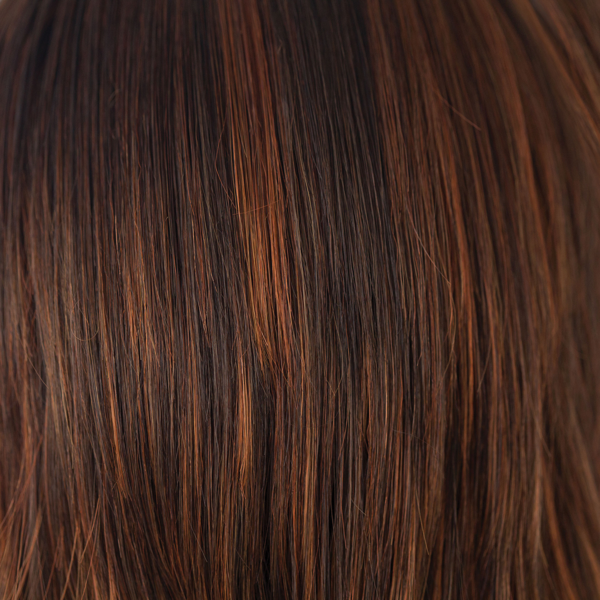 Red Pepper  -  This dark red brown has red spicy deep scarlet tones and the finest tiny espresso lowlights. 